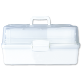 Aero Healthcare AEROCASE Medium White and Clear Tacklebox 42 x 21 x 22cm (for AFAK4T/AFAK5T)
